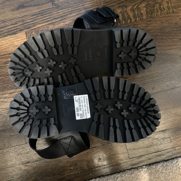 PROENZA SCHOULER Chunky Lug Sole Leather Slingback Sandals - Picture 3 of 5